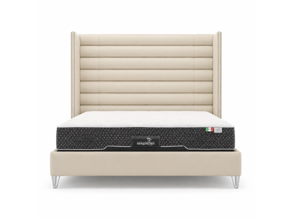 cr9 123k details fully uph tall h.b. wing bed king 6/6