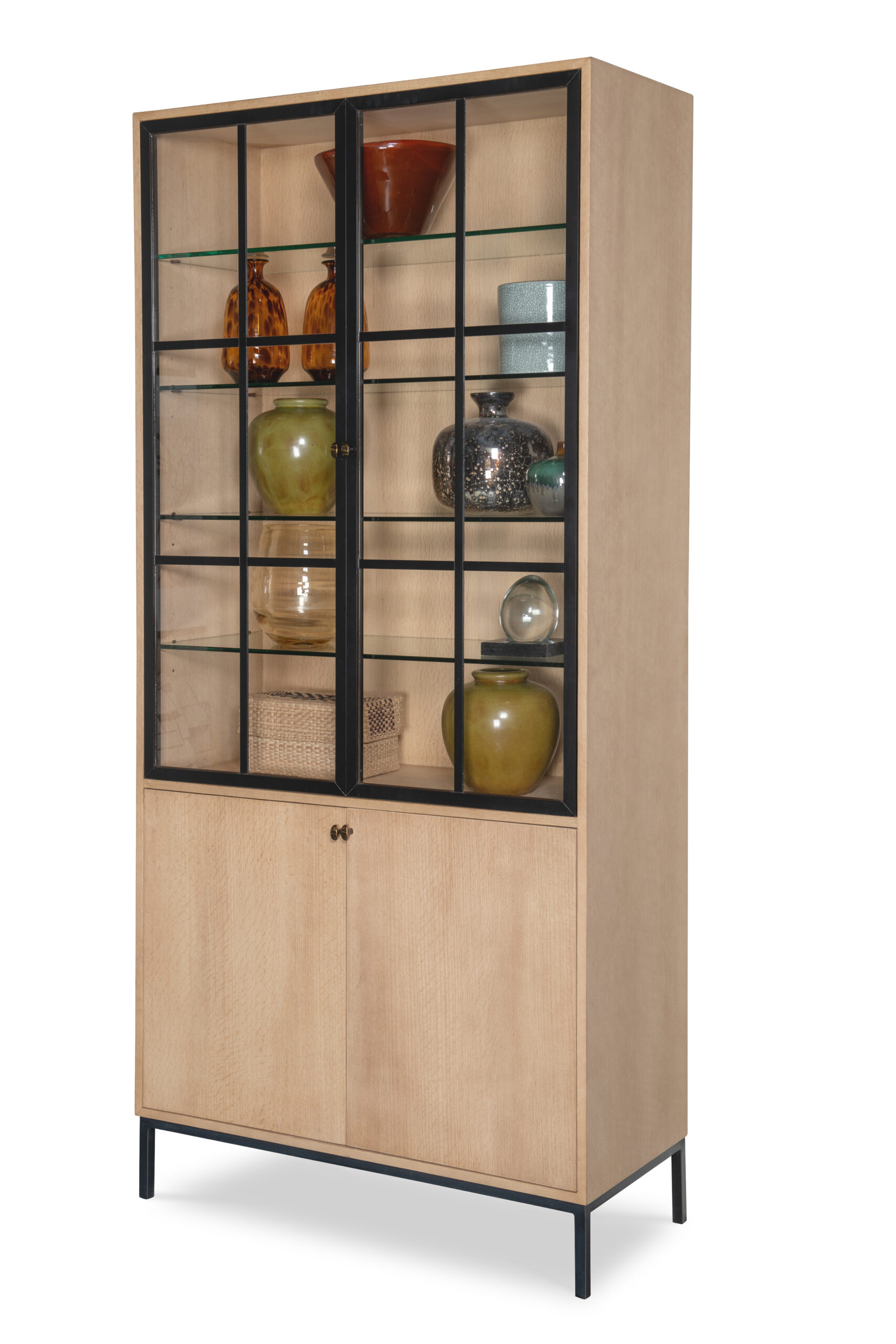 SF6161 - Open Sky Tall Display Cabinet - Natural