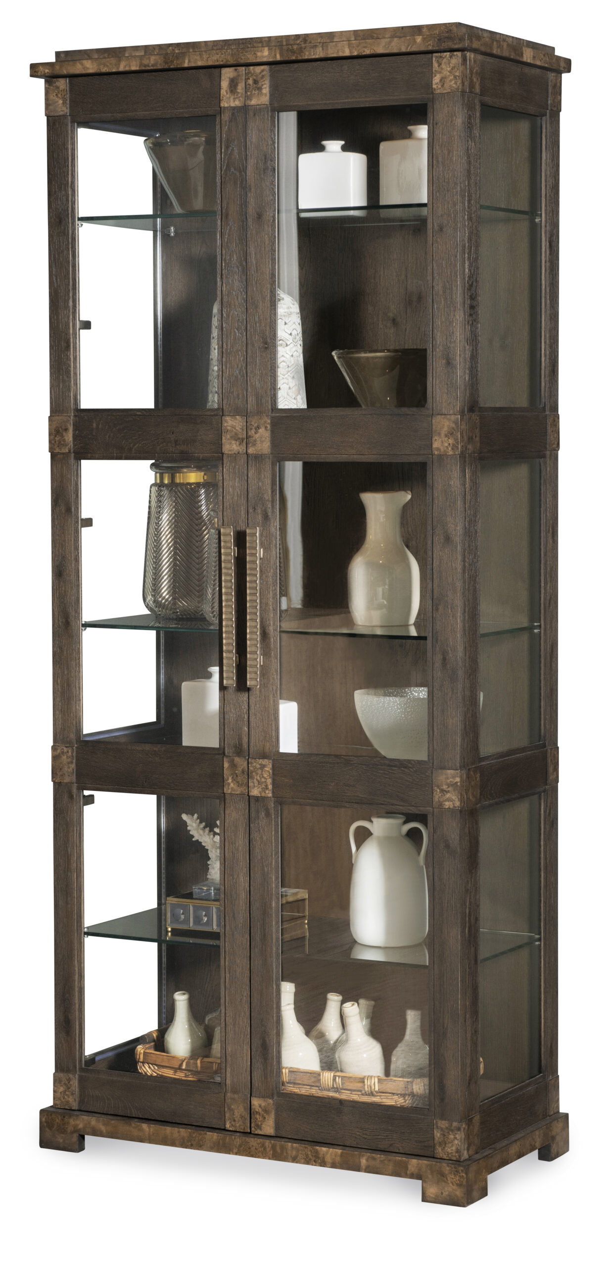 CBA-772-V2 - Monterey Tall Display Cabinet - Hawthorne Dark
