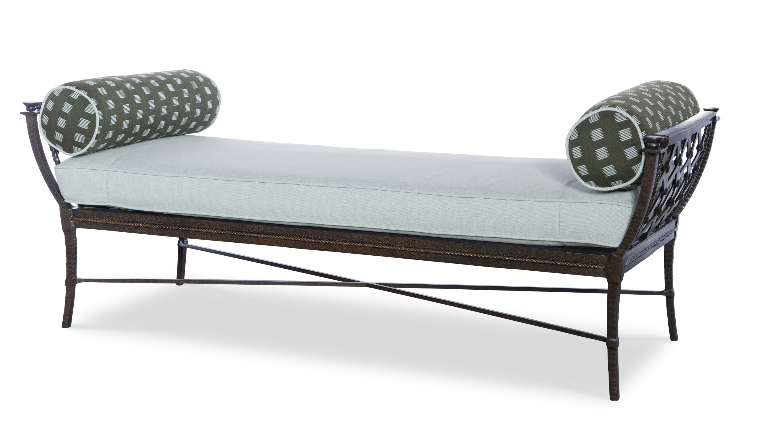 D12MB-40-1 - Andalusia Metal Back Settee