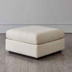 alder sectional ottoman muslin