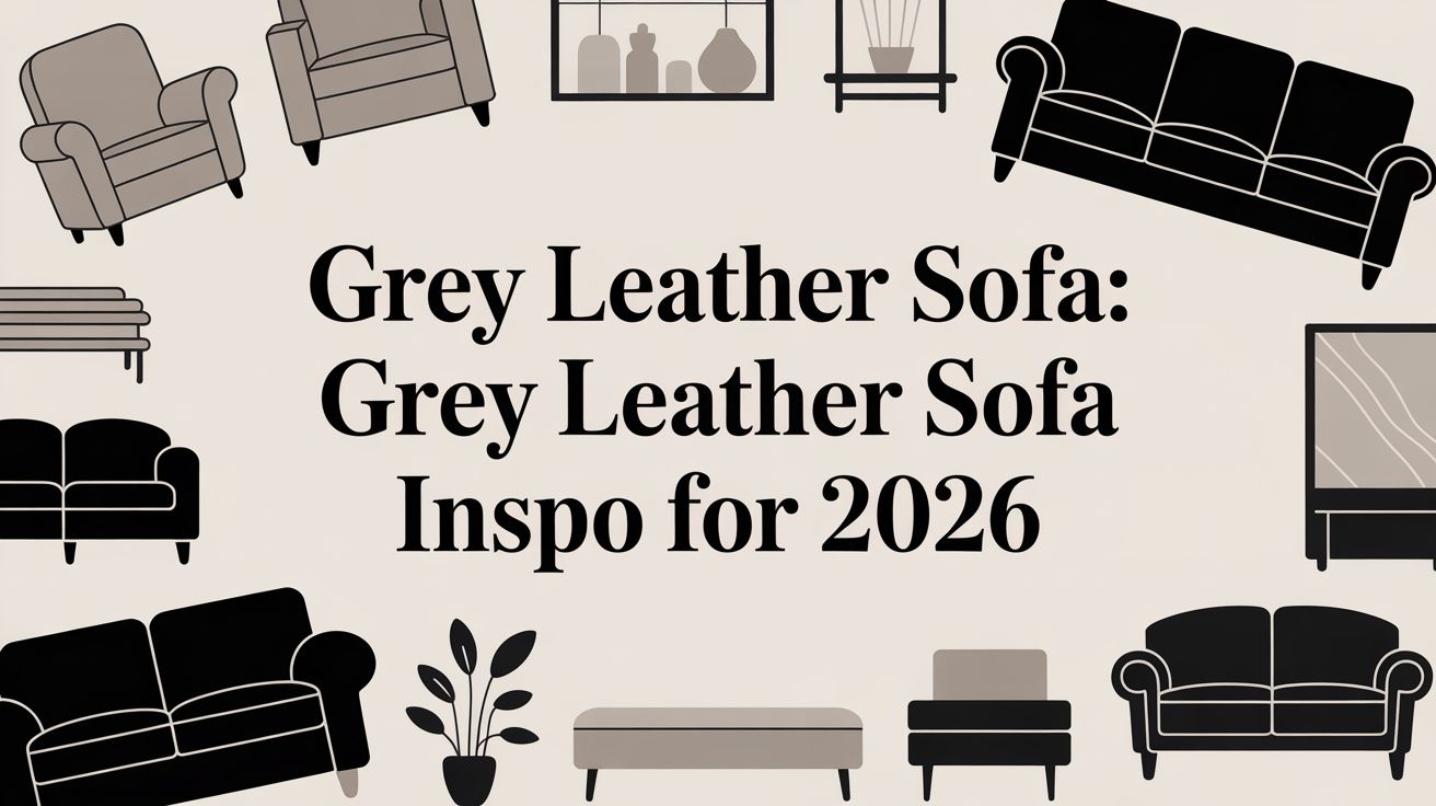grey leather sofa furniture