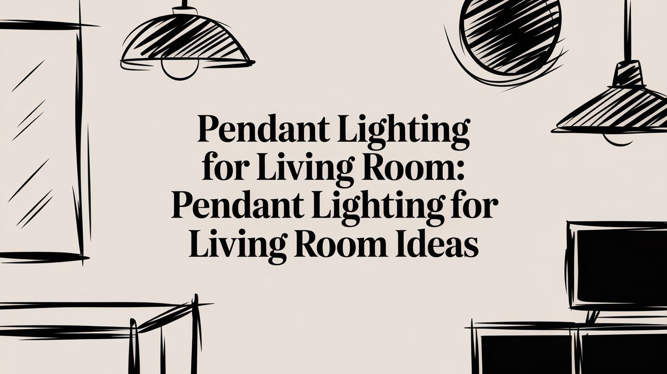 pendant lighting for living room living room sketch