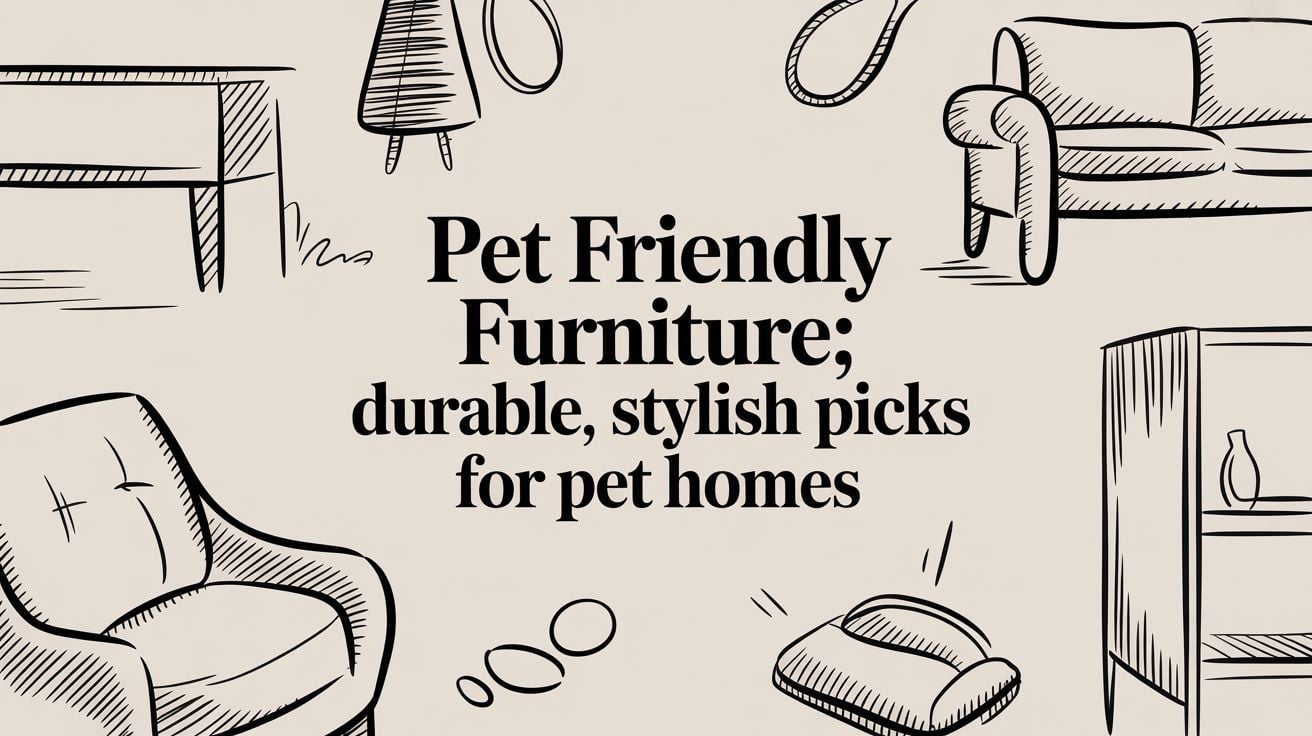 pet friendly furniture furniture illustration