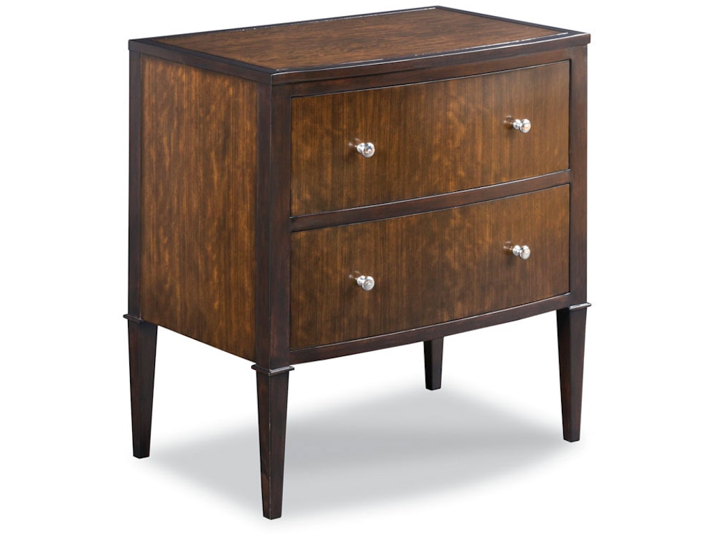 Bow Front Bedside Chest