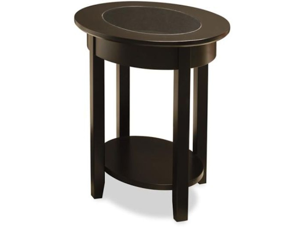 3 Demilune Elliptical Oval Glass Top End Table - Image 1