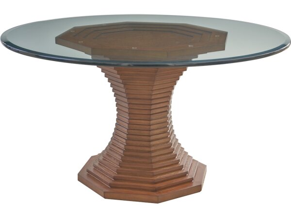 Cabrillo 54-Inch Glass Top Dining Table