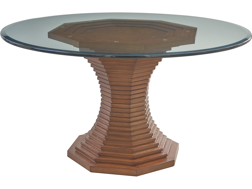 Cabrillo 72-Inch Glass Top Dining Table