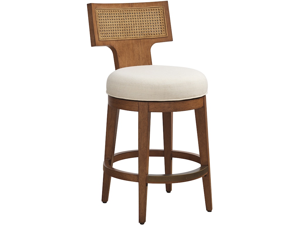 420_895_01_silo Calavera Custom Woven Swivel Counter Stool - Image 1
