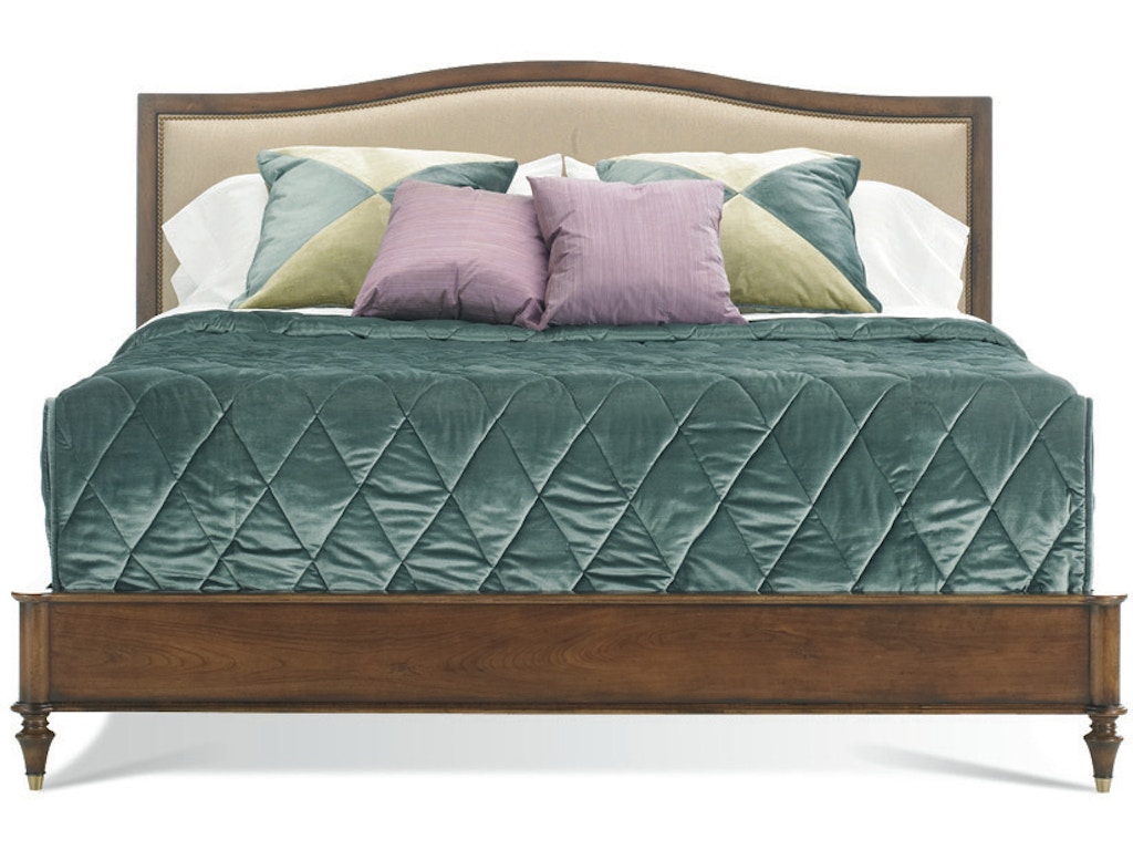 King Upholstered Panel Bed