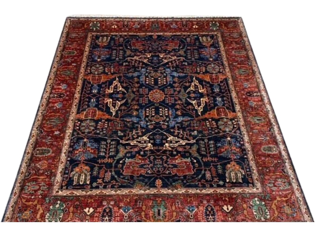 Geometric Tribal Rug. (8.2 x 9.8)