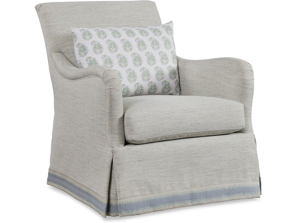 Yvette Skirted Swivel Glider
