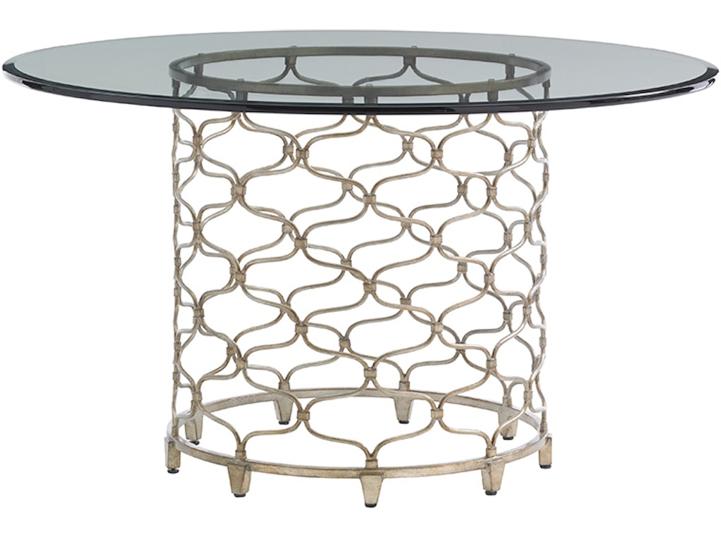 Bollinger Round Dining Table With 54 Inch Glass Top