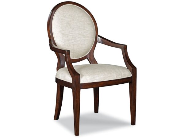 Oval Back Arm Chair