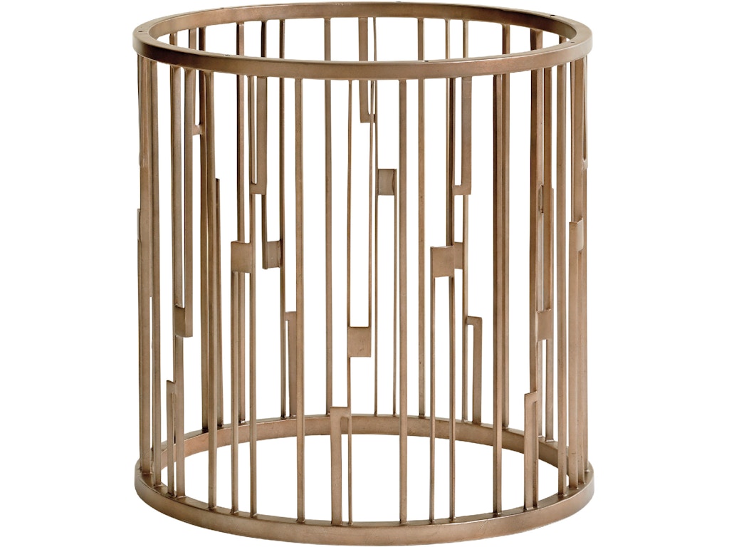 725_875b_silo Rendezvous Round Metal Dining Table Base - Image 1