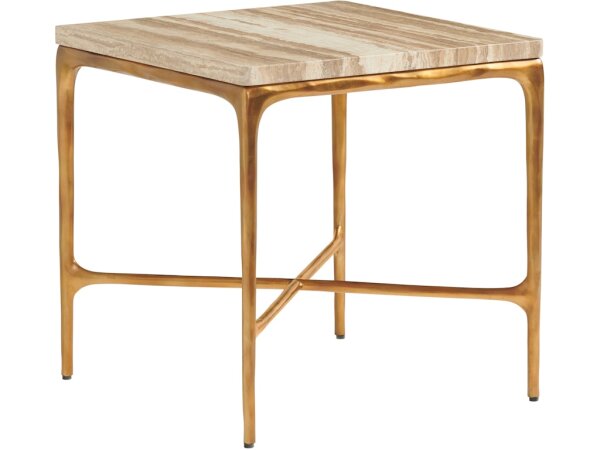 Menlo Park End Table W/Stone Top