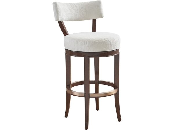 Giles Upholstered Swivel Bar Stool