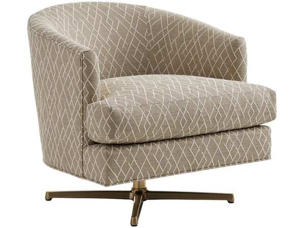Graves Swivel Chair (Brass)