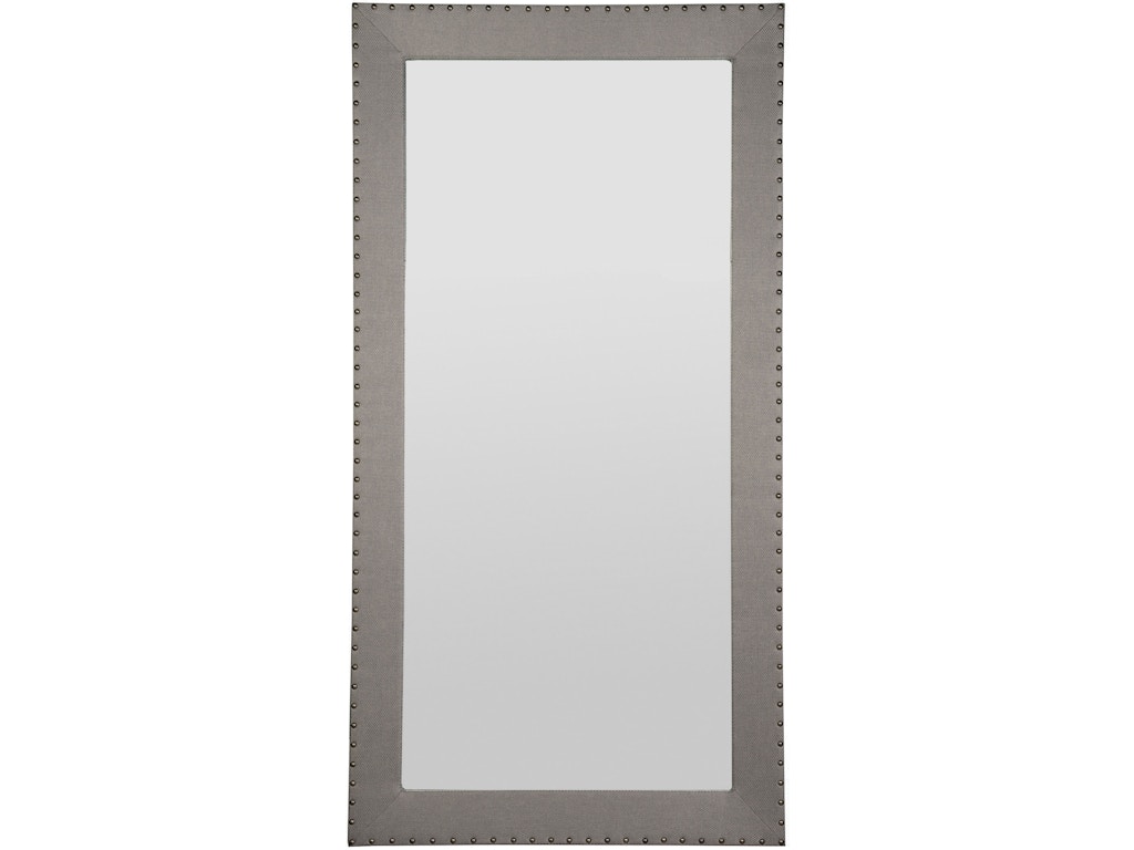Corinthian Club Upholstered Floor Mirror