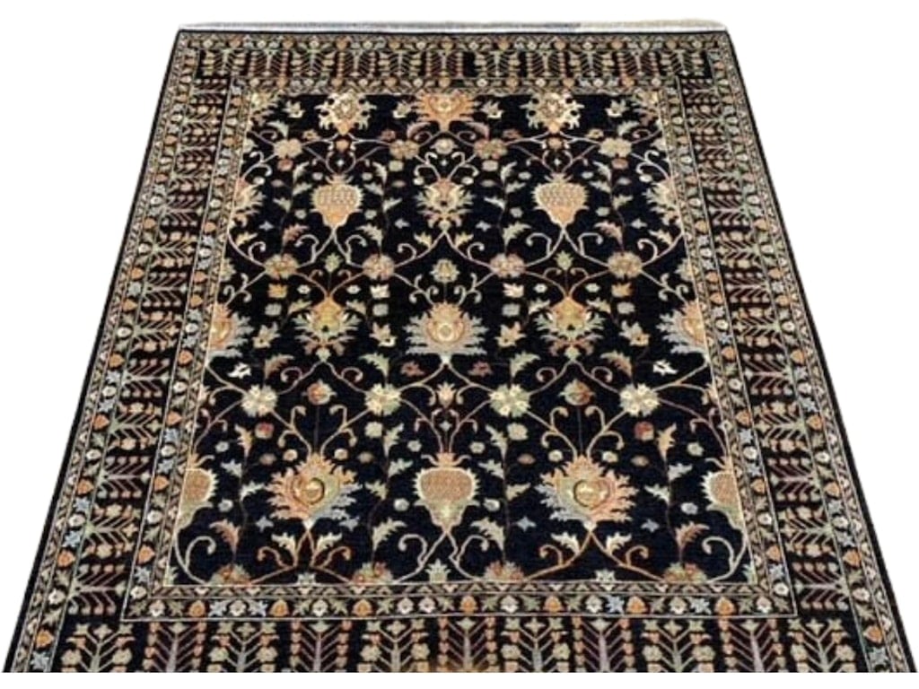 Floral Tribal Rug. (8.2 x 9.8)