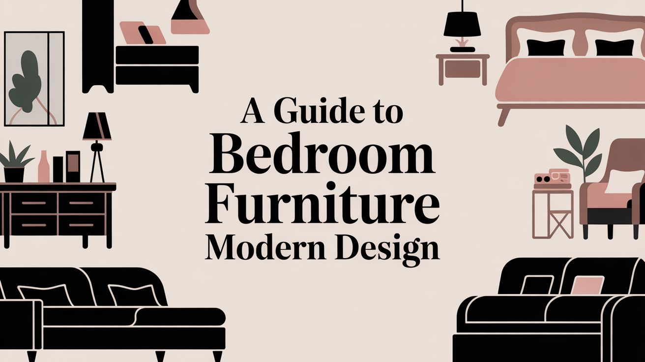 bedroom furniture modern furniture illustration