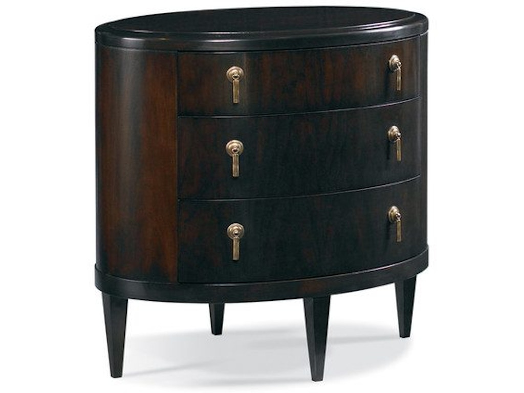 Oval Bedside Table