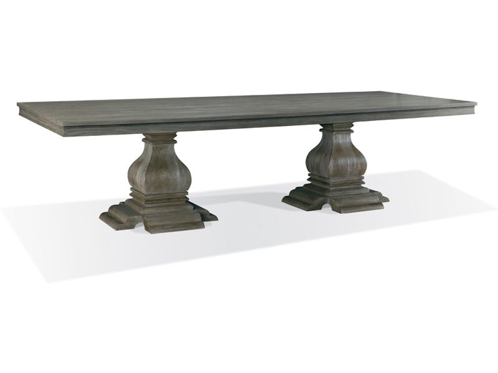 Double Pedestal Dining Table