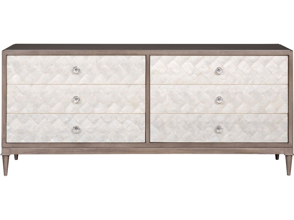 cc02e-lv-w-white-capiz-face-ho McGuire Dresser - Image 1