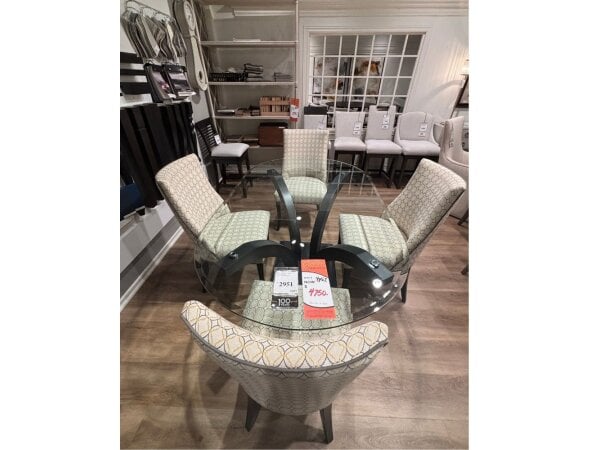 oval dining table & 4qty chairs