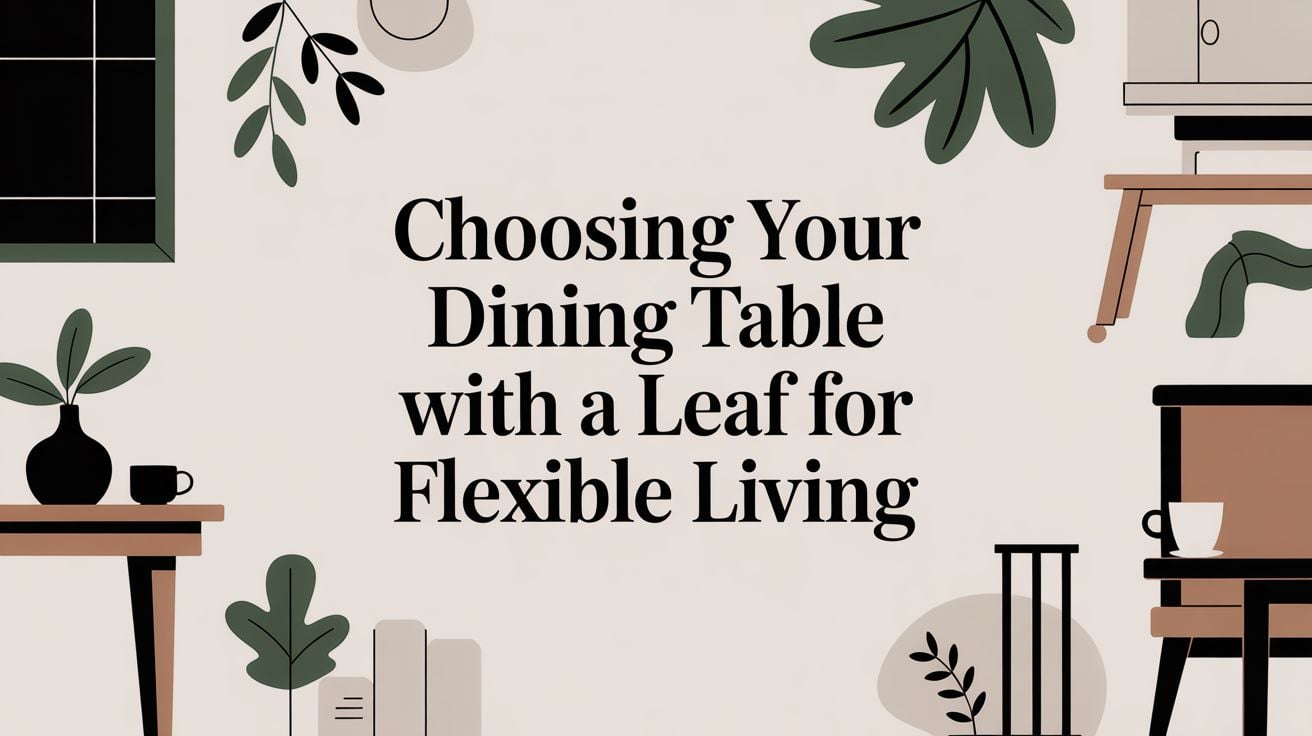 dining table with a leaf home decor