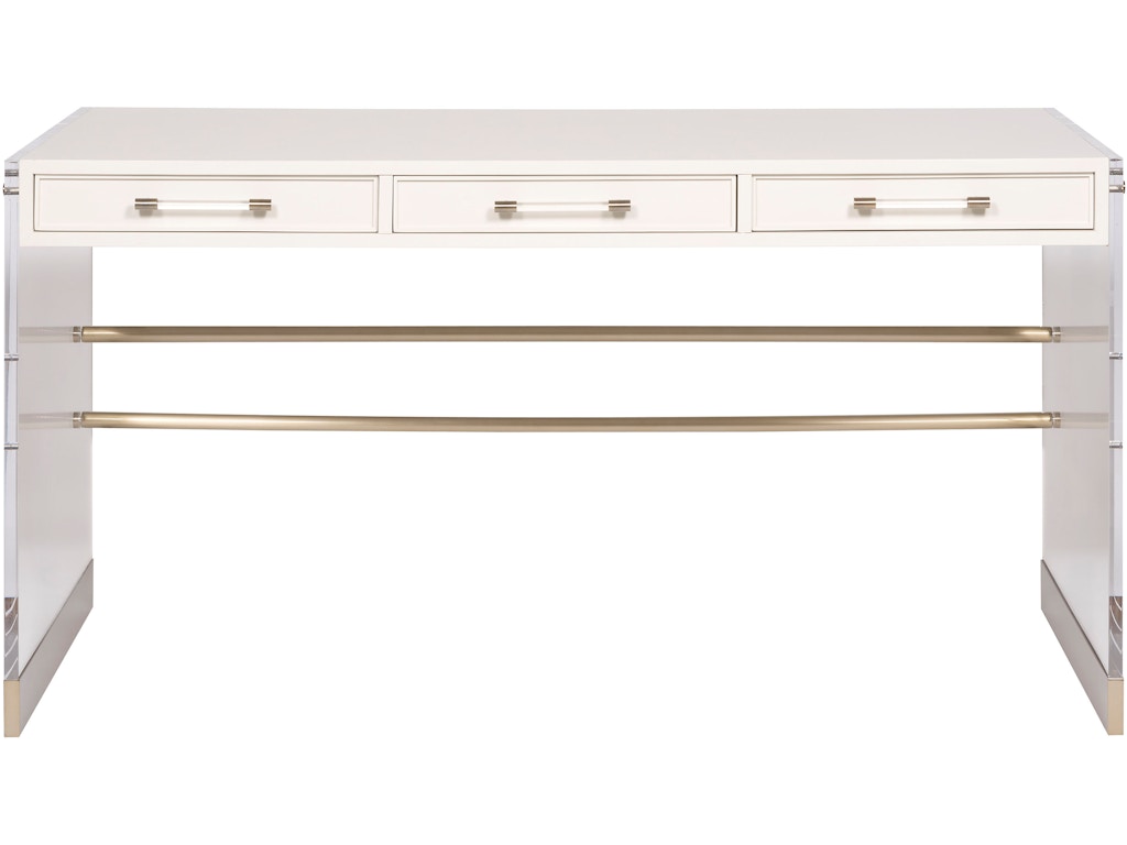 Berkley Desk with Acrylic and Metal Base