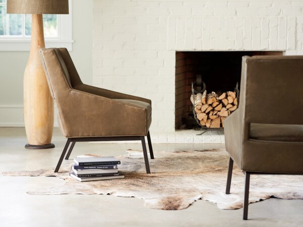 Amani Chair Leather (Charcoal) - Image 2