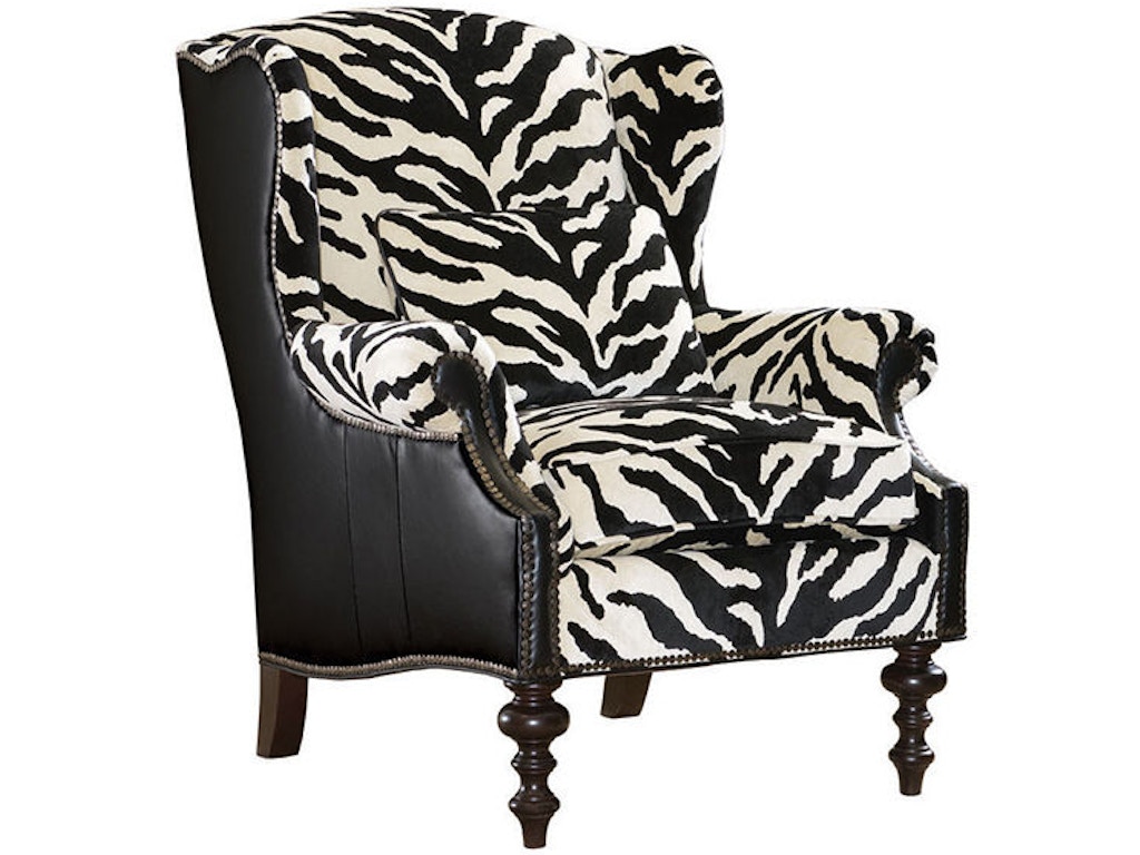 Wells Leather Wing Chair