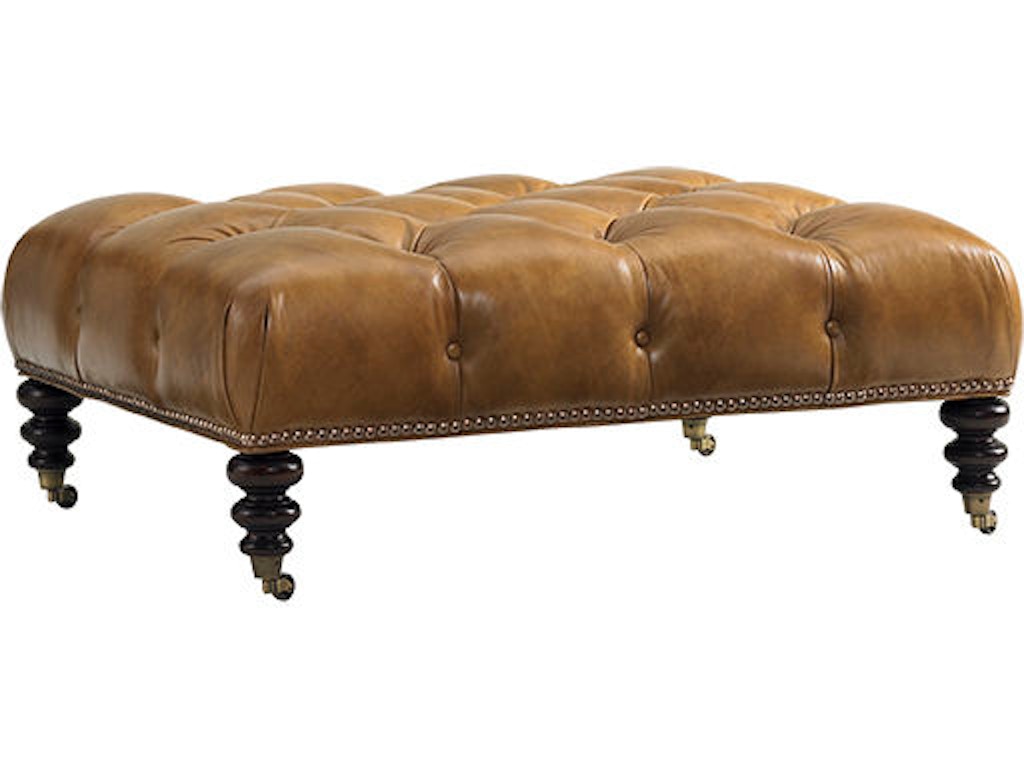 ll7120-44 Victoria Leather Cocktail Ottoman - Image 1
