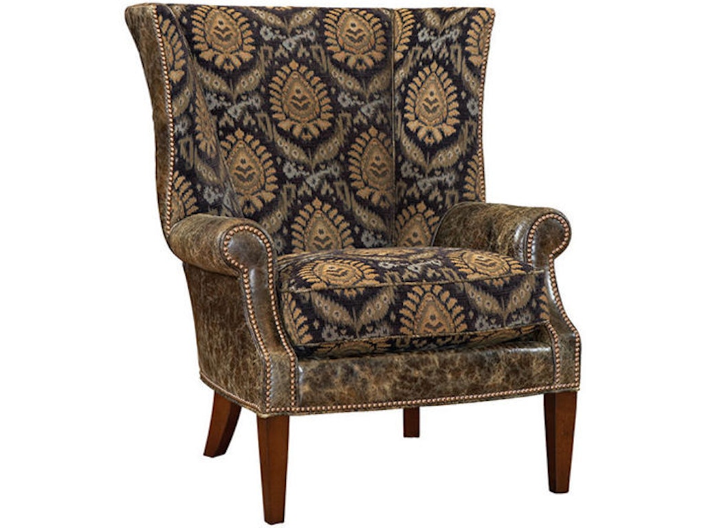 Marissa Leather Wing Chair
