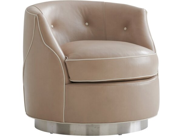 Robertson Leather Swivel Chair
