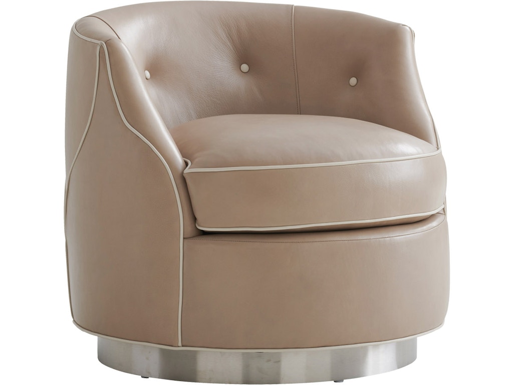 Robertson Leather Swivel Chair