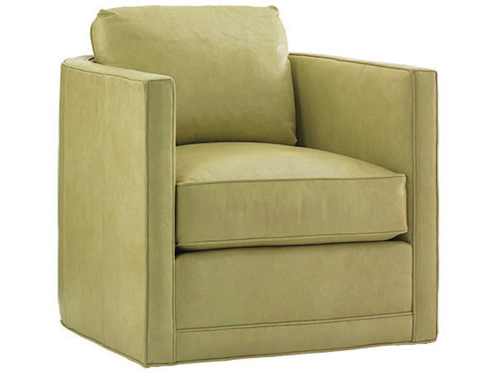 Dorado Beach Leather Swivel Chair