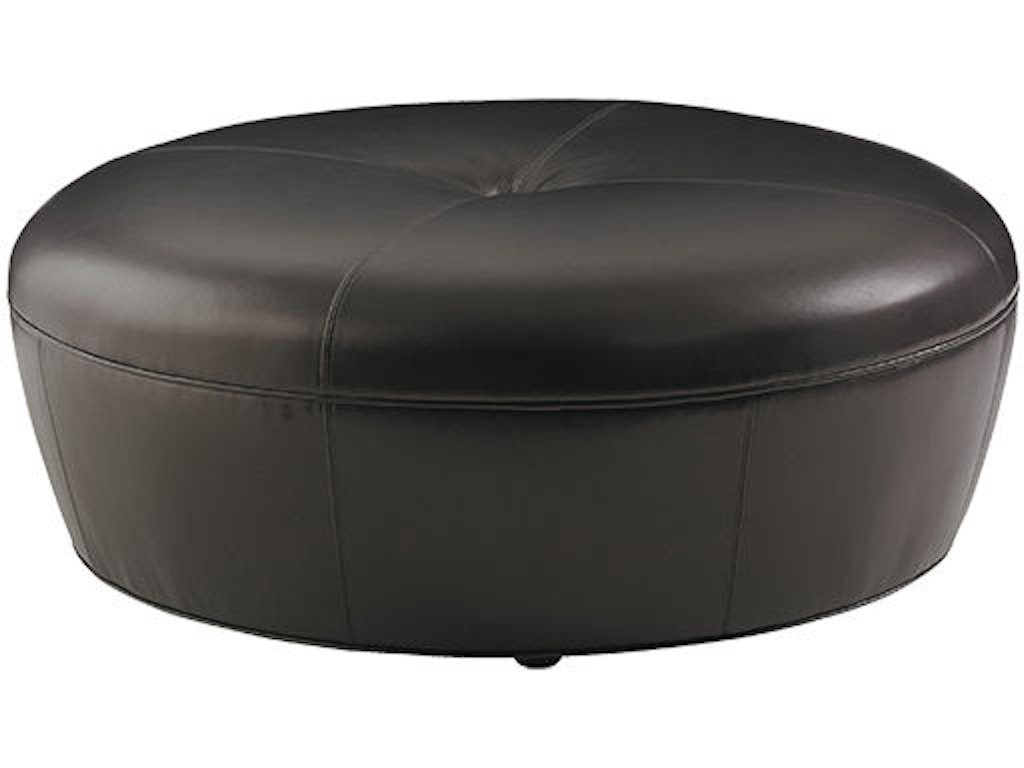Claudia Cocktail Ottoman - Leather
