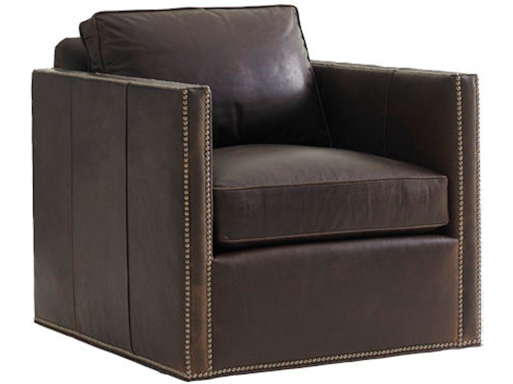 Hinsdale Leather Swivel Chair
