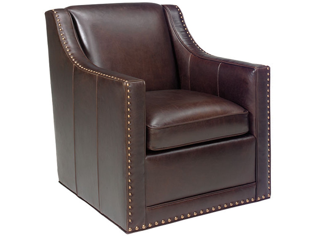 Barrier Leather Swivel Chair