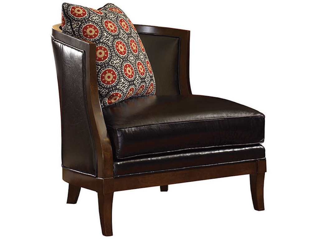 Garland Leather Left Arm Facing Chair