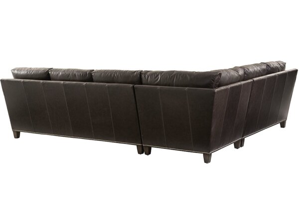 Kings Row Tight Back Leather Wing Chair - Image 2