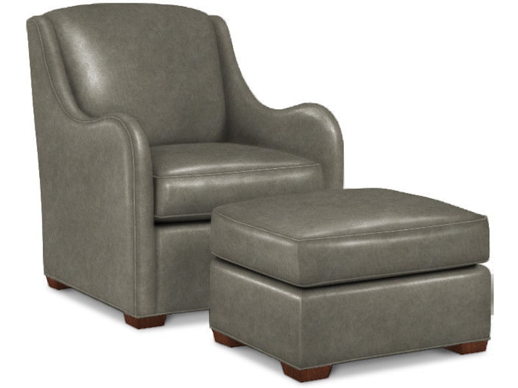 Fiona Leather Ottoman