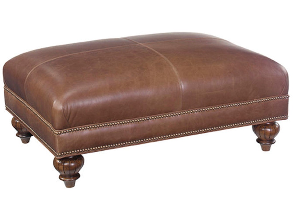 Bahia Leather Ottoman