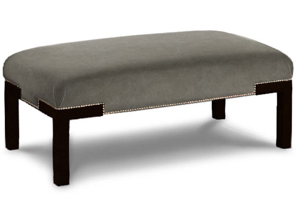 Norfolk Leather Cocktail Ottoman