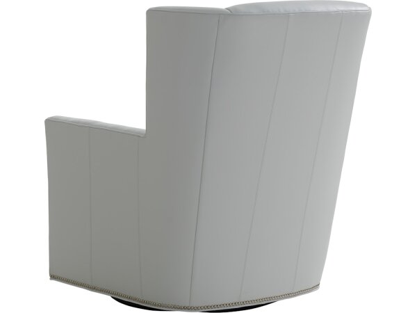 Finley Leather Swivel Chair - Image 2