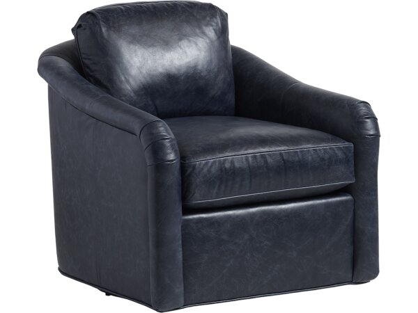Hemley Leather Swivel Chair