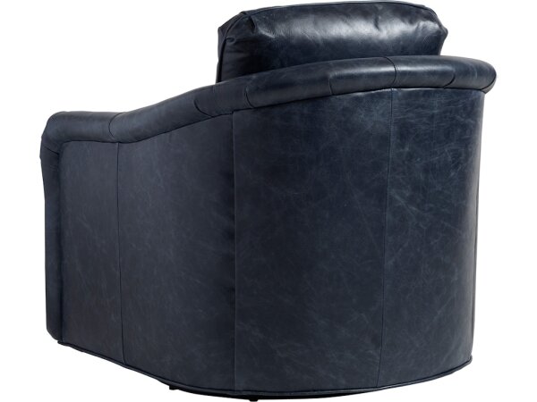 Hemley Leather Swivel Chair - Image 2