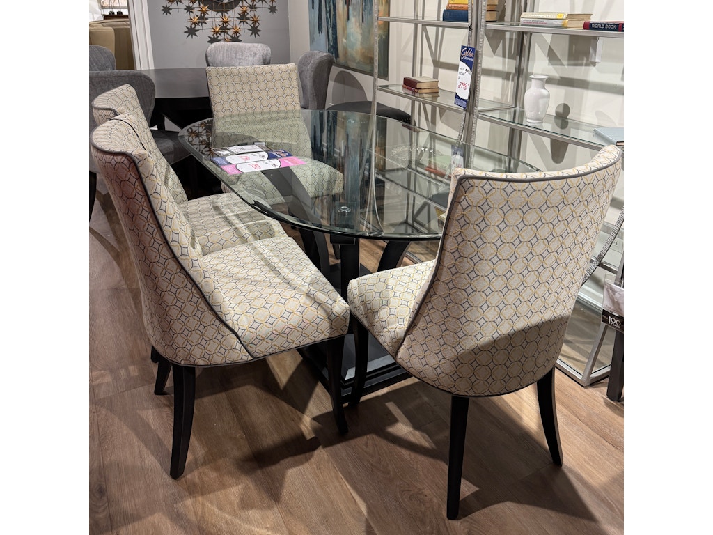 Oval Dining Table & 4qty Chairs